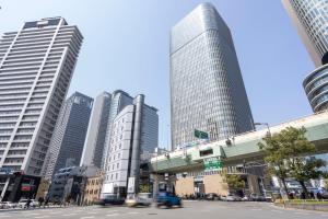 アパートメントから撮影された、または一般的な大阪市の景色