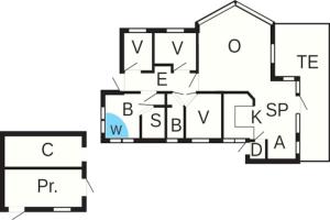 Půdorys ubytování 10 person holiday home in Idestrup