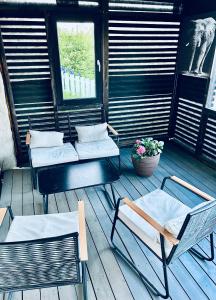 Posezení v ubytování Private room i Nittedal