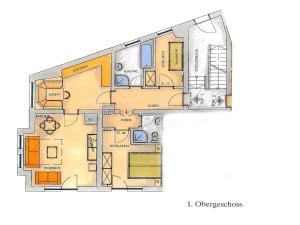 Plan de l'établissement Apartment in Wald im Pinzgau with Swimming Pool and Views