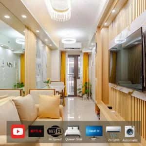 TV a/nebo společenská místnost v ubytování The Manor at S Residences
