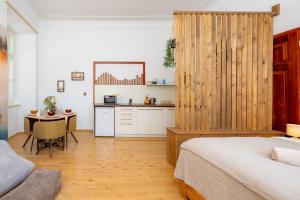 Kuchyň nebo kuchyňský kout v ubytování Apartmán Vratislaváček