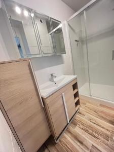 Et badeværelse på Appartement 6 chambres