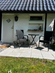 Patio nebo venkovní prostory v ubytování Tobishirdgård