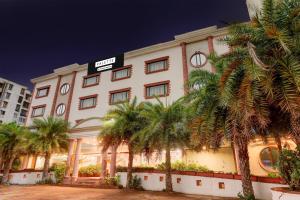 O edifício onde o hotel está situado