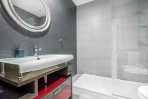 Koupelna v ubytování Casa del Puerto
