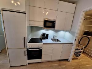 Køkken eller tekøkken på Luxhousing apartment with sea view