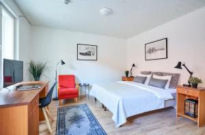 Voodi või voodid majutusasutuse Hotel Hight le mount toas