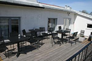 Balkón nebo terasa v ubytování Visby Innerstad Lägenheter & Rum
