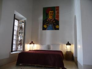 Letto o letti in una camera di Riad Matham