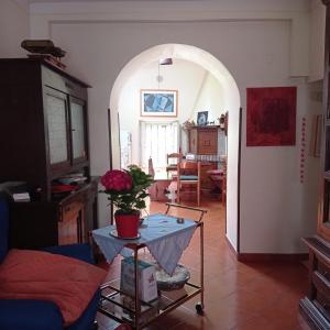 Χώρος καθιστικού στο Guest Art House Aurora