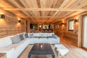 Posezení v ubytování Chalet Plalessu - Latitude Champéry