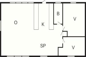 Půdorys ubytování 5 person holiday home in Fanø
