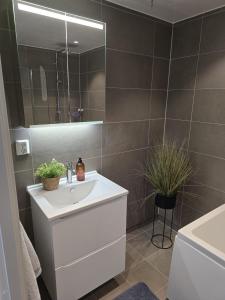 Ένα μπάνιο στο Luxury View Apartment with 2 Bedrooms and a Balcony
