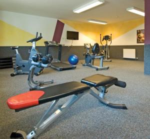 Fitness centrum a/nebo fitness zařízení v ubytování Hotel Bergkristall