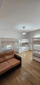 Postel nebo postele na pokoji v ubytování i hostel