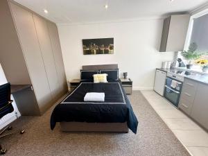 Kuchyň nebo kuchyňský kout v ubytování Sunny Modern, Private Apartment,15 Mins To Central London + 16 fotografií