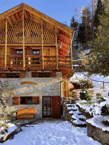 Mulino19- chalet in Val di Rabbi v zimě
