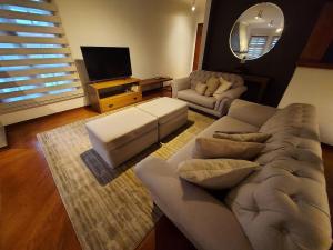 Χώρος καθιστικού στο apartamento capivari campos do jordão +7 φωτογραφίες