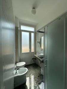 Koupelna v ubytování Hotel Lodi