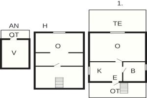 Půdorys ubytování 6 person holiday home in VAXHOLM-By Traum