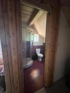 Koupelna v ubytování Casa Bujanovski