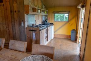 Kuchyň nebo kuchyňský kout v ubytování Hoeve Linnerveld XL