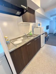 Cucina o angolo cottura di 岛之内Leopard心斎橋602 步行5分钟心斋桥商业区