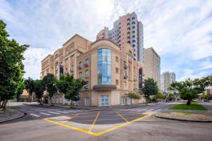 O edifício em que o hotel se localiza