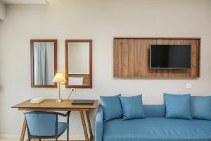 TV a/nebo společenská místnost v ubytování Iris Hotel