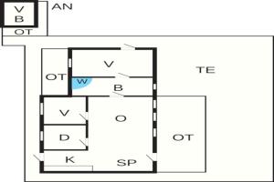 Půdorys ubytování 6 person holiday home in Ansager-By Traum