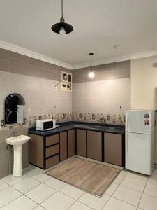 Η κουζίνα ή μικρή κουζίνα στο Fans apartment