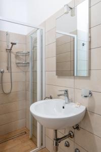 Koupelna v ubytování Hotel Miramare