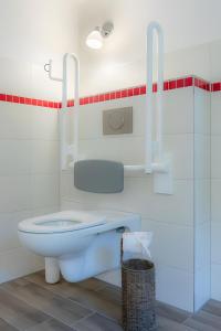 Ένα μπάνιο στο Ferienwohnung Lausche