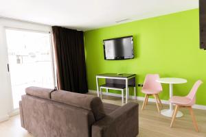 Telewizja i/lub zestaw kina domowego w obiekcie Sol y Sombra