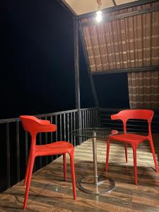 Balkón nebo terasa v ubytování Anvi Eco Agro Resort