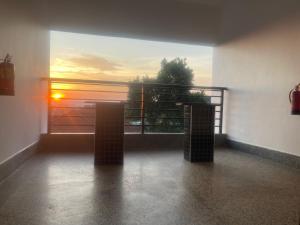 Východ nebo západ slunce při pohledu z apartmánu nebo okolí