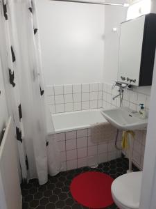 Koupelna v ubytování Studio Aalto