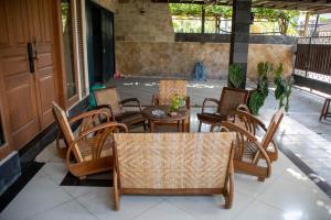 Χώρος καθιστικού στο Villa Osha