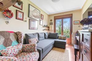 Χώρος καθιστικού στο Casa María en Sebreño