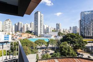 a view of a city skyline with tall buildings at 360 VN Turiassú by Housi in Sao Paulo