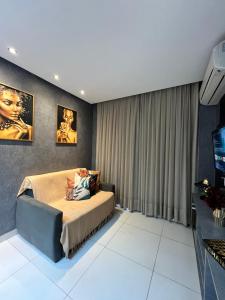 Ruang duduk di HP Shopping Residenc - Apartamento de LUXO