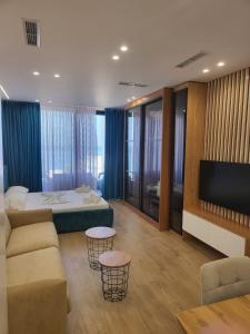 Posezení v ubytování Ademi Luxury Apartments Ionian Bay Residence