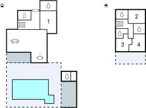 Plán poschodí v ubytovaní Villa Korat