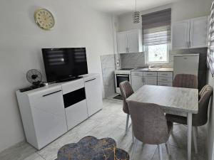 Kuchyň nebo kuchyňský kout v ubytování Rejjan APARTMANI