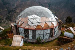 an observatory with a glass dome on top of a mountain at Stardome Spiritual Experience in Ollantaytambo +167 photos