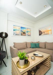 Posedenie v ubytovaní Cozy Sea View Apartment in Paralia