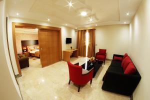 Χώρος καθιστικού στο Hotel Julius