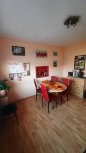 Χώρος καθιστικού στο Gästewohnung am Galgenberg
