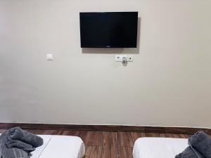 TV a/nebo společenská místnost v ubytování Alekas Garden View Studios